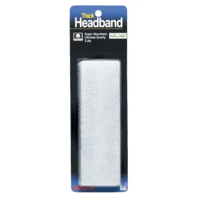 Thick Headband White