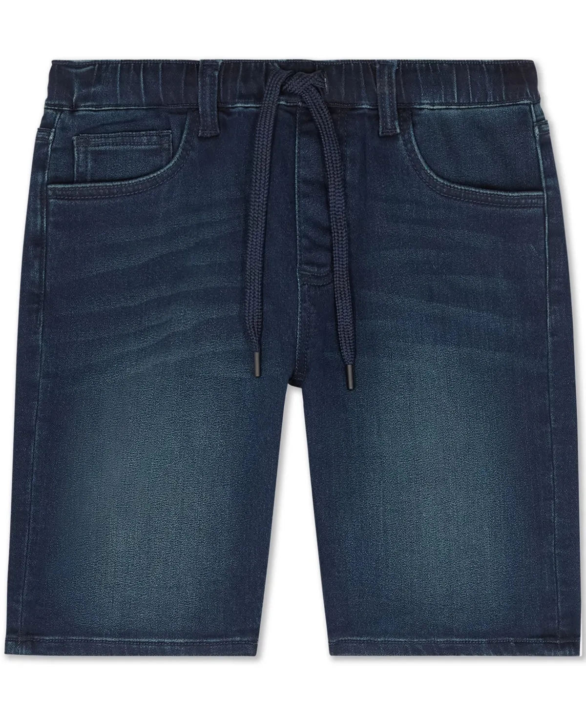 Weatherproof Big Boys Drawstring Stretchy Denim Shorts - Dark Blue