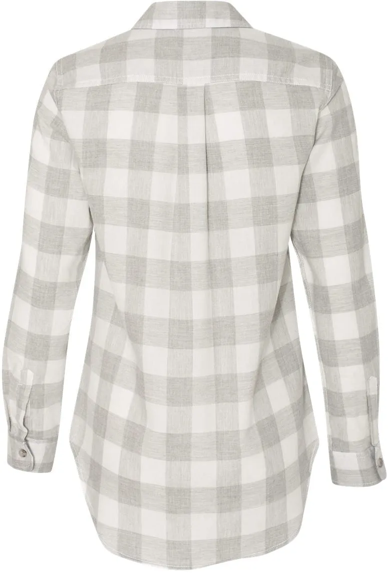 Weatherproof Ladies Vintage Brushed Flannel Long Sleeve Shirt