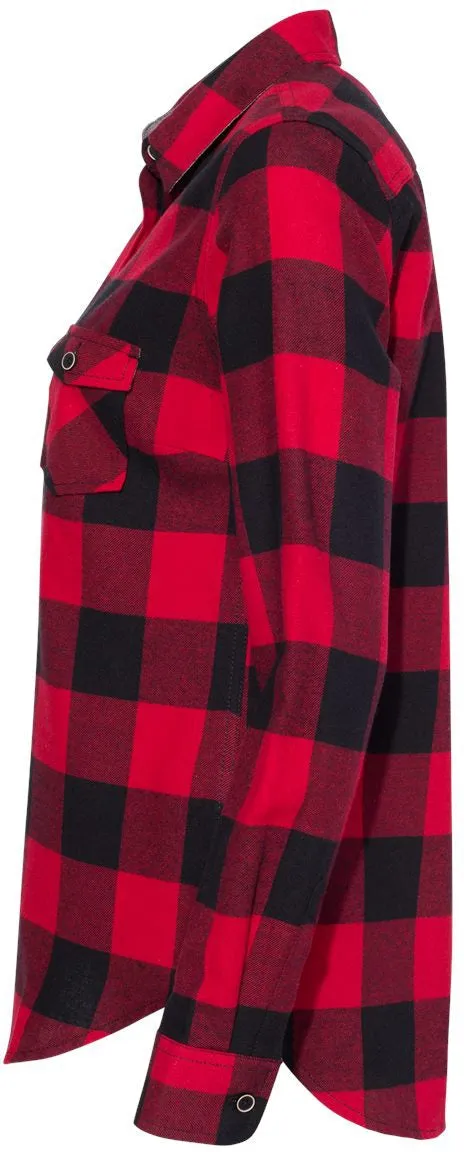 Weatherproof Ladies Vintage Brushed Flannel Long Sleeve Shirt