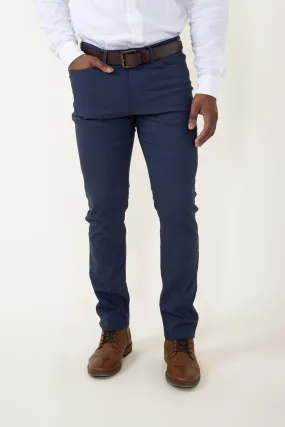 Weatherproof Vintage Lewis Faille Performance Pants for Men in Navy | W3F901-MOODINDIGO