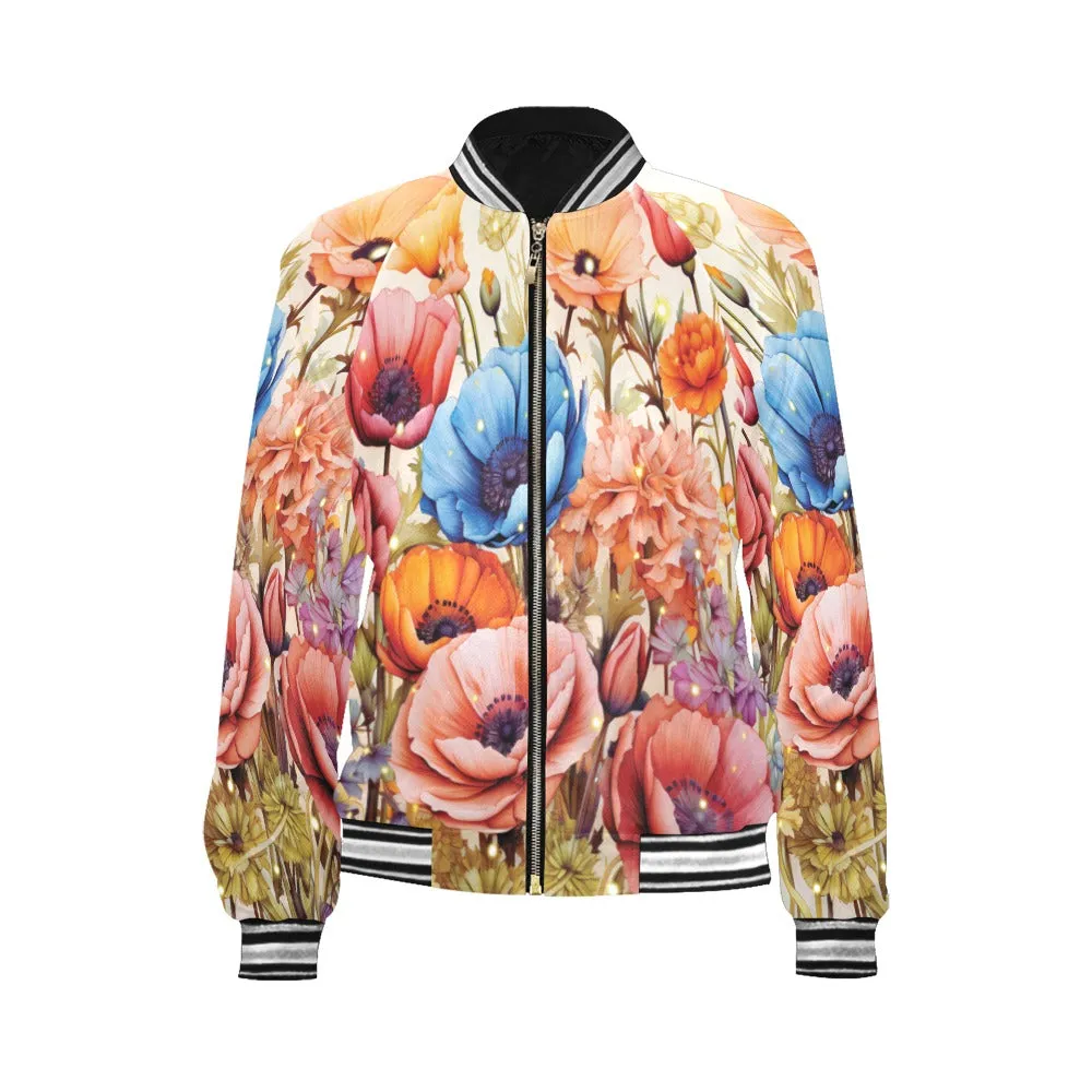 Wildflowers awd425 Bomber Jacket for Women