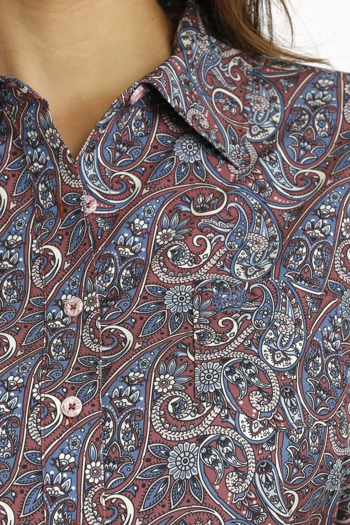 Women's Cinch Arenaflex Paisley Print Button Down Shirt